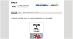Desktop Screenshot of marketingypymesebook.com